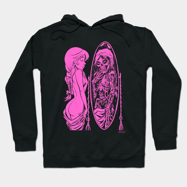 Life and Death (Pink) Hoodie by BryanBaugh